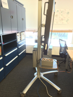 CESTA television display, side view