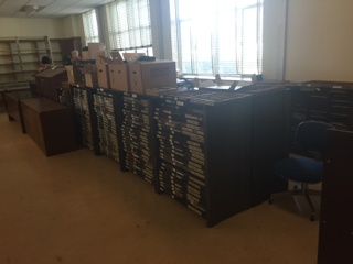 View of new space from library entrance (A0101A, view to the right)